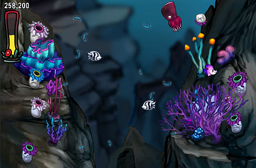 Conheça a vida submarina com o game online Kaleidoskope Reef