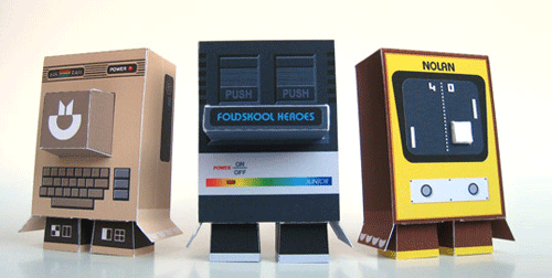 Paper toys de videogames clássicos