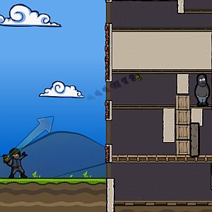 Webgame: use granadas para explodir os inimigos em Fragger