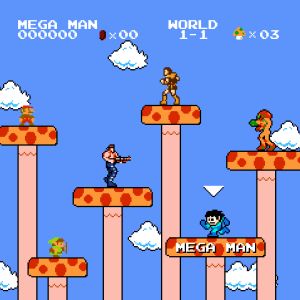 Webgame: invasão de personagens 8 bits em Super Mario Crossover