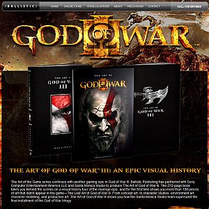 Livro traz arte de God of War III