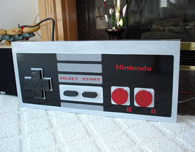 Um controle gigante de Nes