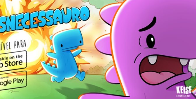 Corre Desnecessauro é o game para mobile inspirado na série do Gato Galactico