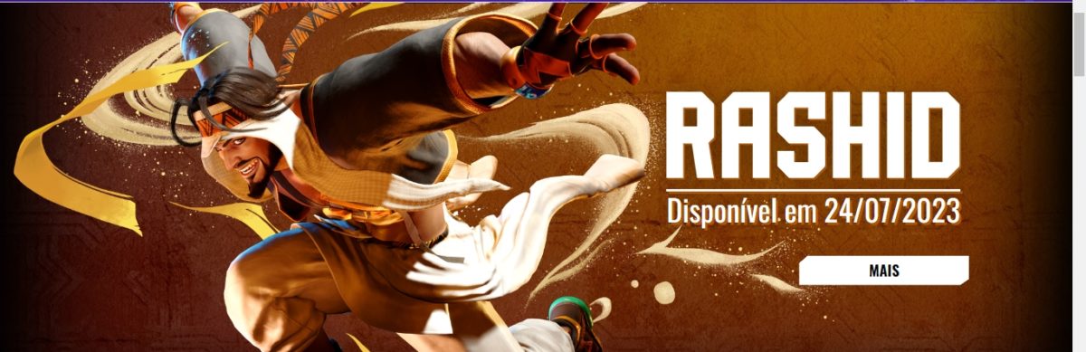 Rashid, o primeiro personagem novo de Street Fighter 6, chega ao jogo em 24 de Julho