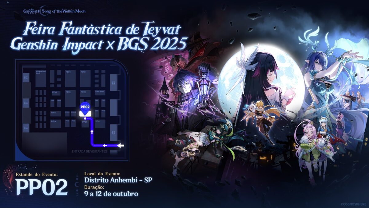 Genshin Impact terá estande temático na BGS 2025