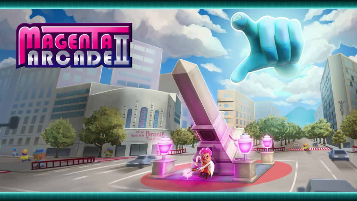 Magenta Arcade II leva ação e humor ao extremo em novo jogo da Long Hat House