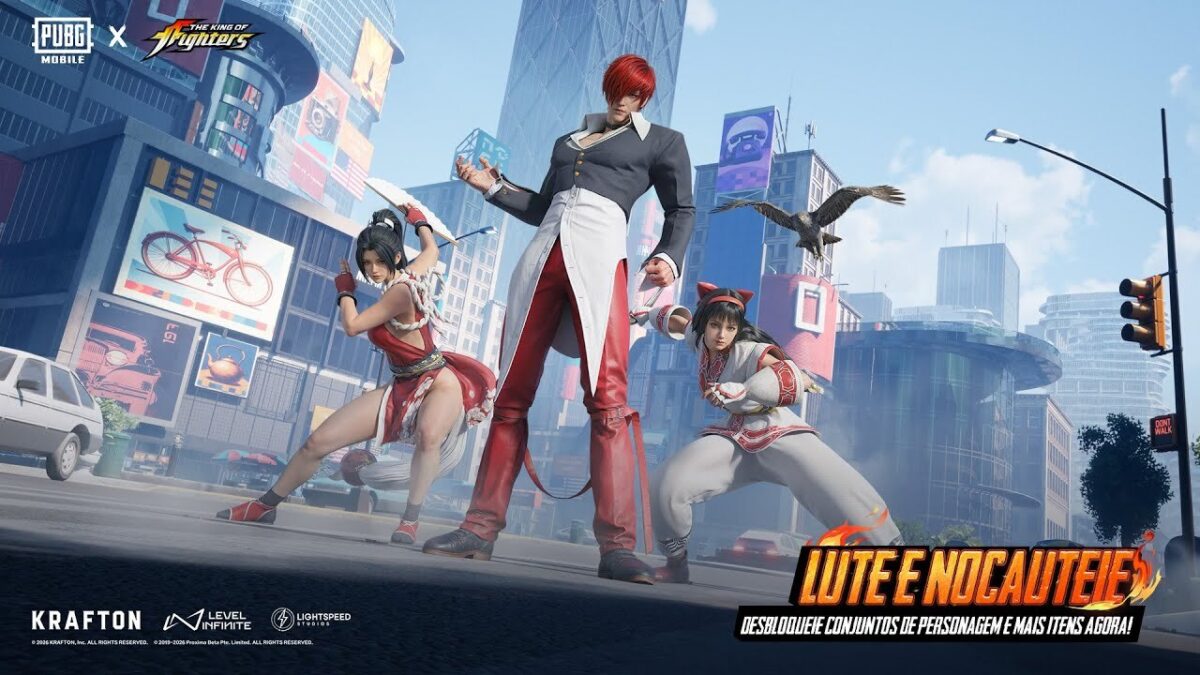 PUBG MOBILE recebe colaboração com The King of Fighters e adiciona itens temáticos ao jogo