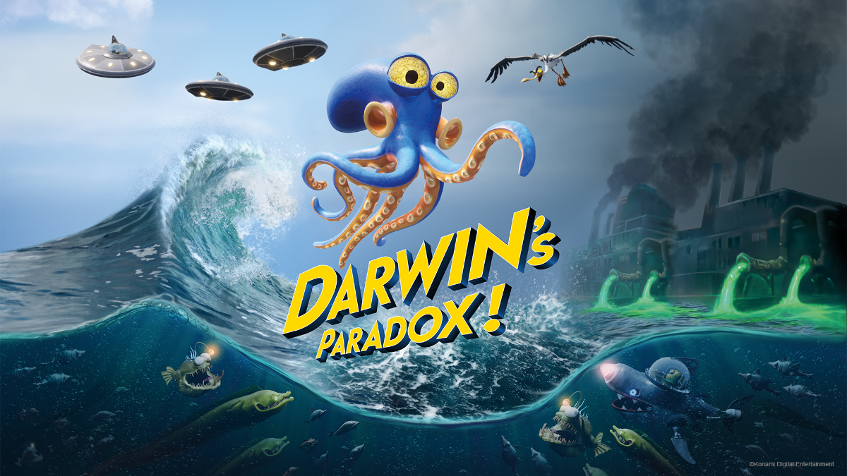 KONAMI lança Darwin’s Paradox! com aventura estrelada por polvo em cenário caótico