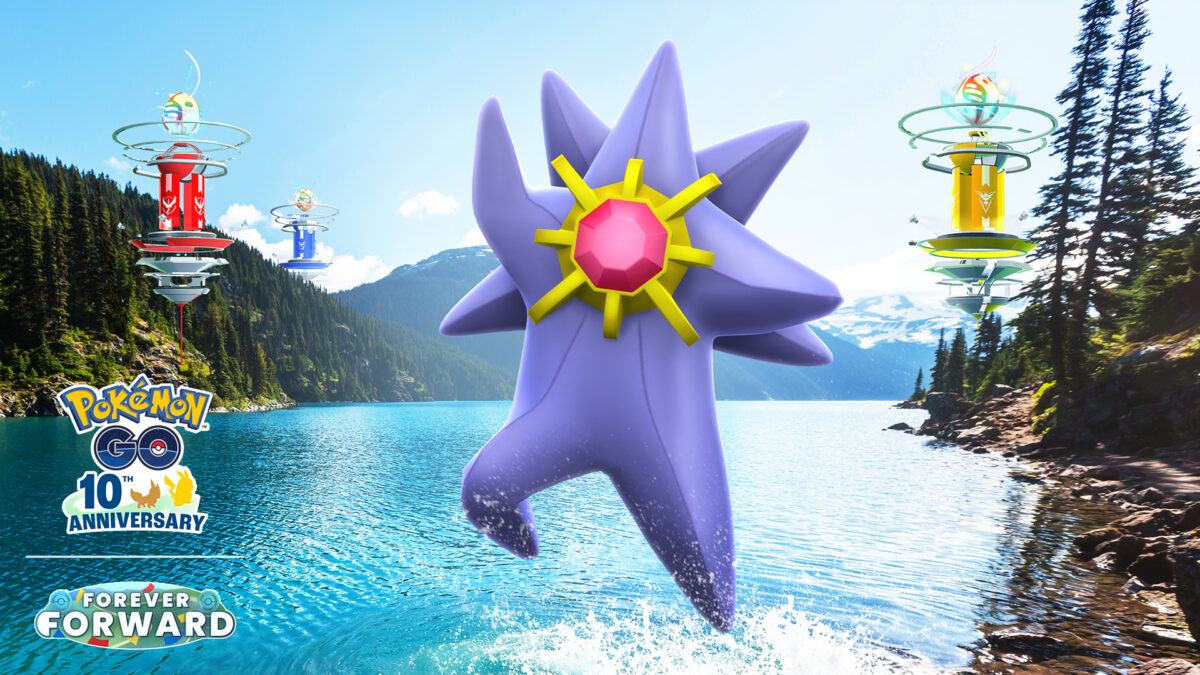 Pokémon GO terá Dia de Super Megarreides com Mega Starmie em 22 de agosto